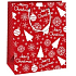 Ditipo Geschenk Papiertüte 18 x 10 x 22,7 cm rot Frohe Weihnachten C.