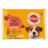 Pedigree Adult Beef und Geflügel in Gelee-Tasche für erwachsene Hunde 100 gx 4 Stück