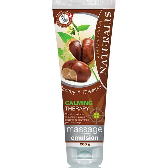 Naturalis Beinwell & Kastanie - Kastanie und Beinwell Massage Emulsion 200 ml