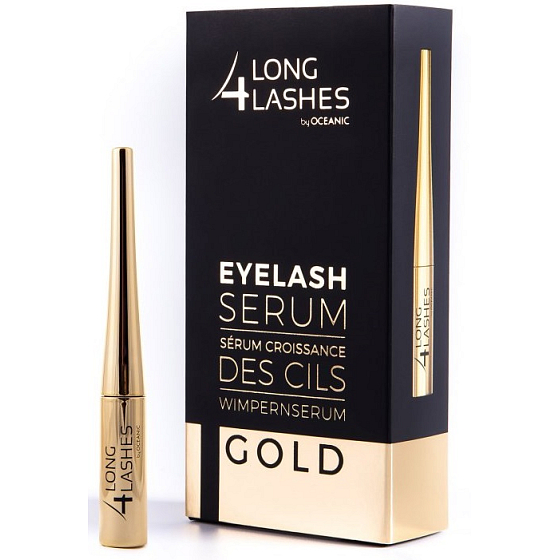 Oceanic Long4Lashes Gold Serum stimuliert das Wimpernwachstum 4 ml