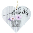 Bohemia Gifts Dekoratives Herz aus Holz mit Druck Oma 12 cm