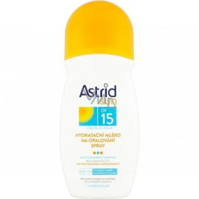 Astrid Sun OF15 Feuchtigkeitsspendende Bräunungslotion Spray 200 ml