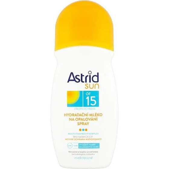 Astrid Sun OF15 Feuchtigkeitsspendende Bräunungslotion Spray 200 ml
