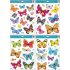 Fensterfolie ohne Kleber bunte Schmetterlinge 42 x 30 cm 1 Blatt