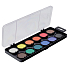 Koh-i-Noor School Aquarelle, schwarzer Grund 30 mm 12 Farben