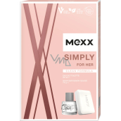 Mexx Simply for Her Eau de Toilette 20 ml + Eau de Toilette Seife 75 g, Geschenkset für Frauen