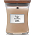 WoodWick Cashmere Duftkerze mit Holzdocht und Deckel Glas mittel 275 g