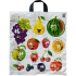 Press Plastiktasche 44 x 50 cm Lustiges Obst 1 Stück