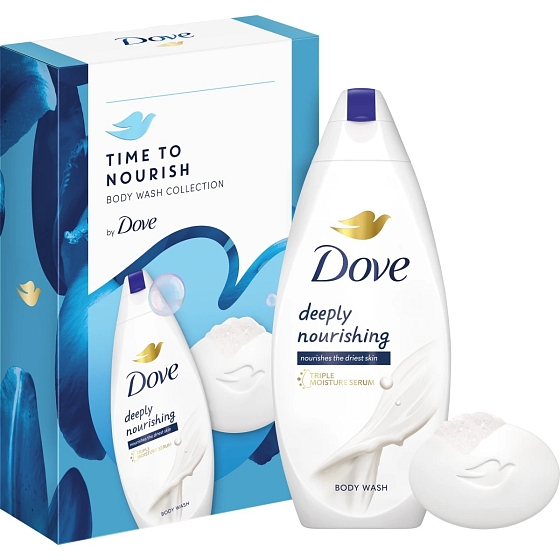 Dove Original Care Deeply Nourishing Cream Shower Gel 250 ml + Beauty Cream Bar Cream Toilet Soap 90 g, Kosmetikset
