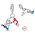 Charm Sterlingsilber 925 Yoga, Anhänger für Sportarmband