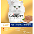 Purina Gourmet Gold für Katzen, Thunfisch, Leber, Truthahn, Rindfleischpastete, 8x85 g