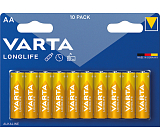 Varta Longlife AA Alkaline-Batterien, 10 Stück
