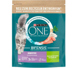 Purina One Sensitive Granulat für Katzen mit Truthahn und Reis, 800 g