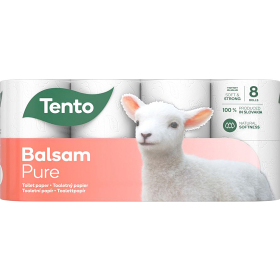 Dieser Balsam Pure 3-lagiger Toilettenpapier, 8 Rollen, 18 m Rolle
