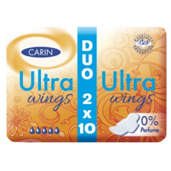 Carine Ultra Wings Intim Duo 2 x 10 Stück