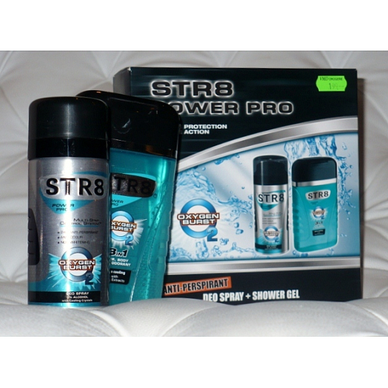 Str8 Power Pro Sauerstoffstoß 150 ml Deospray + 250 ml Duschgel, Kosmetikset