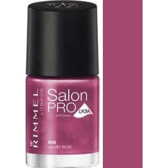 Rimmel London Salon Pro Lycra Nagellack 306 Velvet Rose 12 ml