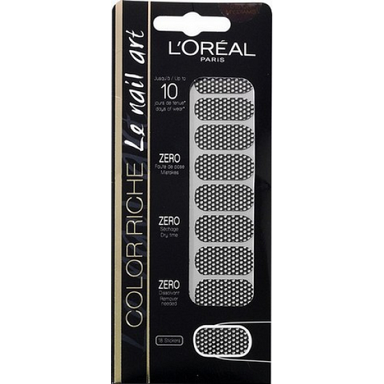 Loreal Paris Farbe Riche Le Nail Art Nagelaufkleber 015 Oh My Diams 18 Stück