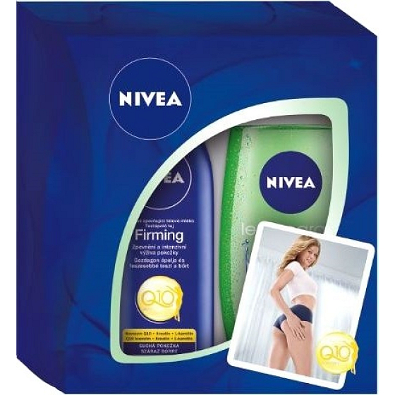 Nivea Q10 Milch Körperlotion Q10 250 ml + Zitronen & Öl Duschgel 250 ml, für Frauen Kosmetikset
