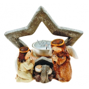 Krippenstern Stern für Teekerze 11,5 x 12 cm