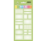 Arch Haushaltsaufkleber Pastell Set Hellgrün 12 Etiketten