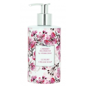 Vivian Grey Flowers Cherry Luxus-Flüssigseife mit Spender 250 ml