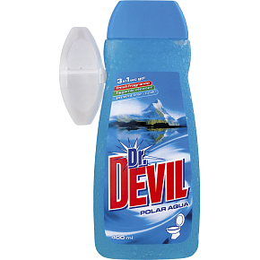 Dr. Devil Polar Aqua, WC-Gel + Halter, 400 ml