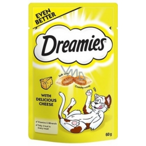 Dreamies Katze mit Käse Ergänzungsfutter für Katzen 60 g