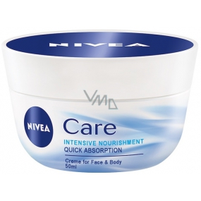 Nivea Care pflegende Tagescreme für Gesicht, Hände und Körper 50 ml