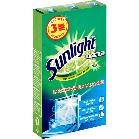 Sunlight Expert Geschirrspülerreiniger 3 x 40 g