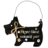Nekupto Pets Holzschild Achtung! Verrückter süßer Hund 12 x 9 cm