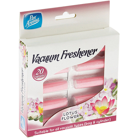 Pan Aroma Vacuum Freshener Lotusblüten Duft für Staubsauger 20 Kapseln