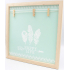 Nekupto Home Decor Holzbrett mit 3 Stiften grün 30 x 30 cm