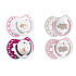 Lovi Night & Day Tröster Silikon dynamisches Rosa für Kinder 3-6 Monate 2 Stück