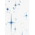 Ditipo Cellophane in einer blauen Sternrolle 250 x 70 cm