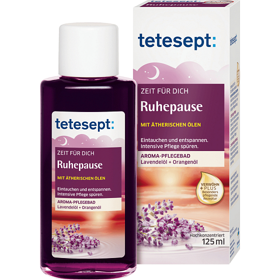 Tetesept Zeit für Sie Badeölkonzentrat mit Lavendel und Orangenöl 125 ml