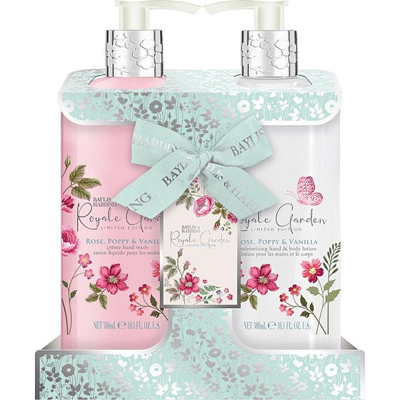Baylis & Harding Royal Garden Reinigungsgel 300 ml + Körperlotion 300 ml, Kosmetikset