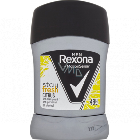 Rexona Men Stay Fresh Citrus fester Antitranspirant Deodorant Stick mit 48-Stunden-Effekt für Männer 50 ml