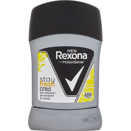 Rexona Men Stay Fresh Citrus fester Antitranspirant Deodorant Stick mit 48-Stunden-Effekt für Männer 50 ml