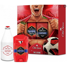 Old Spice Captain Football Antitranspirant Deodorant Stick 50 ml + Aftershave 100 ml, Kosmetikset für Männer
