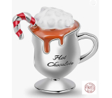 Sterling Silber 925 Hot Chocolate - Genießen Sie die kalten Tage, Weihnachtsarmband Bead