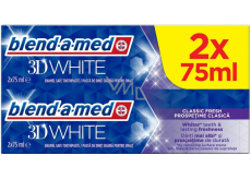 Blend-a-med 3D White Classic Fresh Whitening Zahnpasta 2 x 75 ml, Duopack