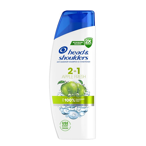 Head & Shoulders Apple Fresh 2in1 Anti-Schuppen Shampoo und Spülung 330 ml