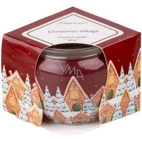 Emocio Dekor Christmas Village vonná svíčka sklo 85 g 70 x 62 mm
