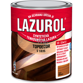 Lazurol Topdecor S1035 tenkovrstvá lazura na dřevo T027 meranti, 750 ml Lazurol Topdecor S1035 tenkovrstvá lazura na dřevo T027 meranti, 750 ml
