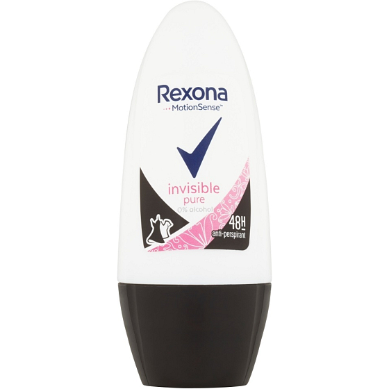 Rexona Invisible Pure Ball Antitranspirant Deodorant Roll-On für Frauen 50 ml