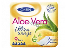 Carin Ultra Wings Aloe Vera Intimpolster mit Flügeln 9 Stück