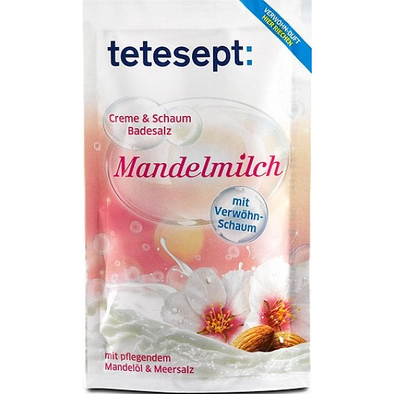 Tetesept Mandelmilchcreme & Schaumbadesalz 80 g