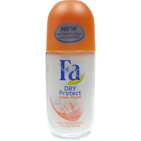 Fa Dry Protect Leinen Touch Ball Antitranspirant Deodorant Roll-On für Frauen 50 ml