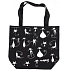 Albi Original Canvas Bag Katzen, 40 cm × 35 cm, Grifflänge 55 cm